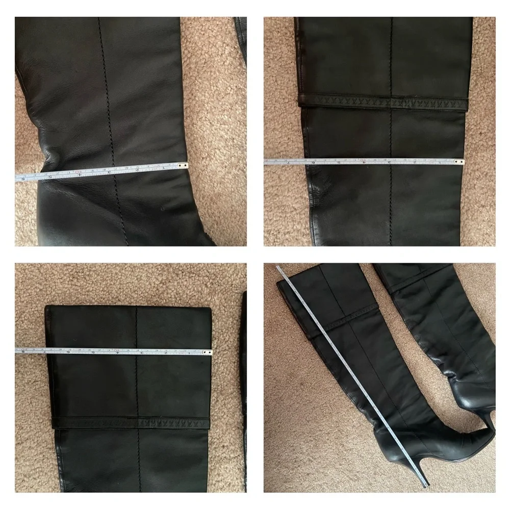 Louis Vuitton Leather Tall Stiletto Boots